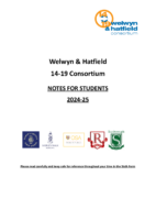 Consortium Notes for Students 2024/25