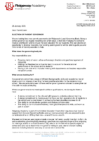 Letter about parent governor election (Ridgeway Academy)